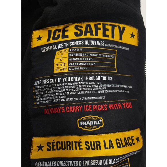 Men's M Frabill I3 Winter Ice Fishing Wading Jacket Self Rescue Coat $200 EUC - Picture 11 of 14